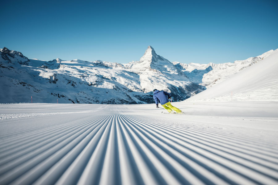 Numerous pistes and breathtaking views make skiing in Zermatt so unique.