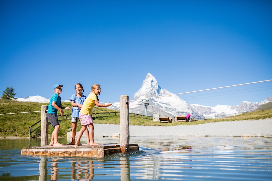 Der Leisee mit Blick auf das Matterhorn Zermatt