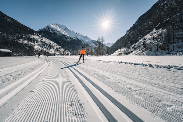 Langlaufen in der Nähe von Zermatt